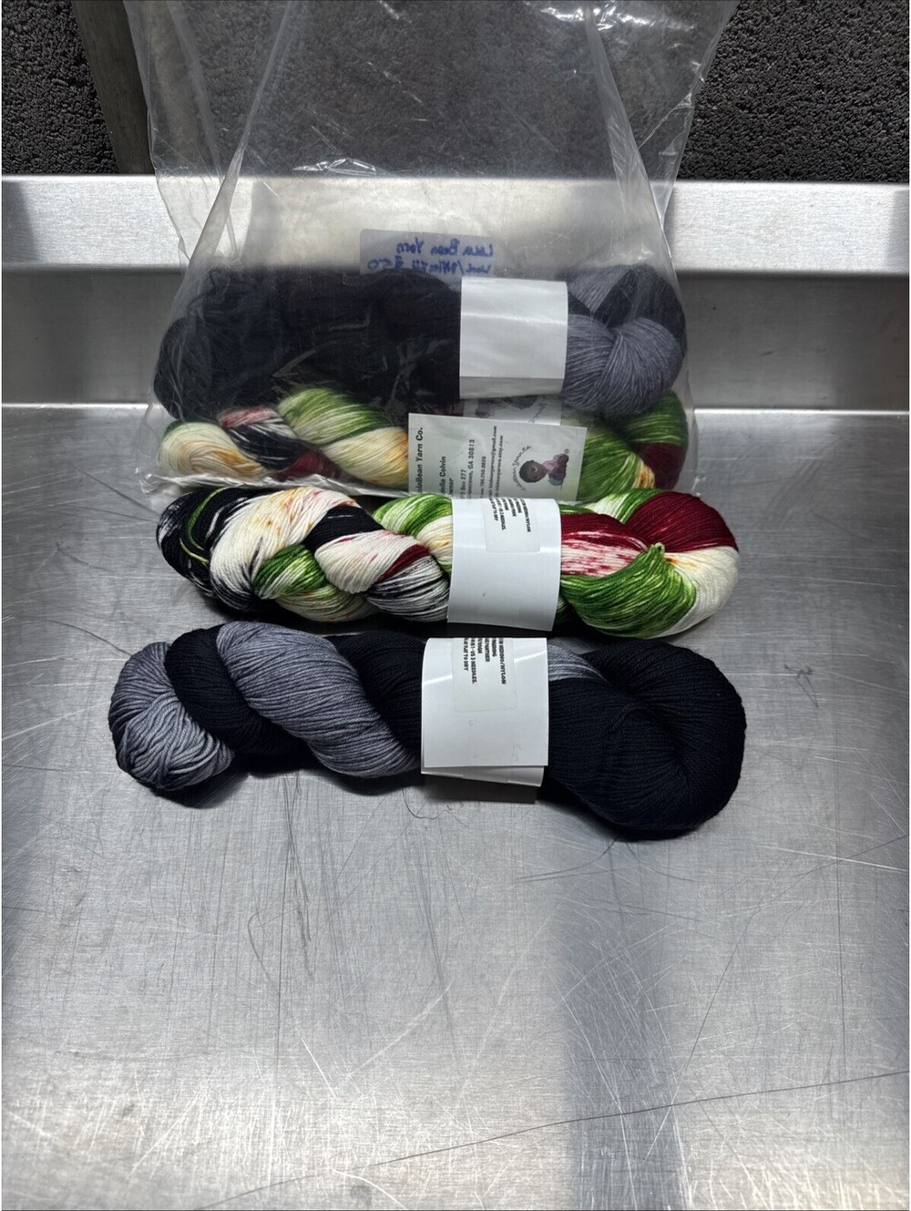 Lola Bean Yarn String Bean Wakanda Pride And Black Painter 4 Skein Lot
